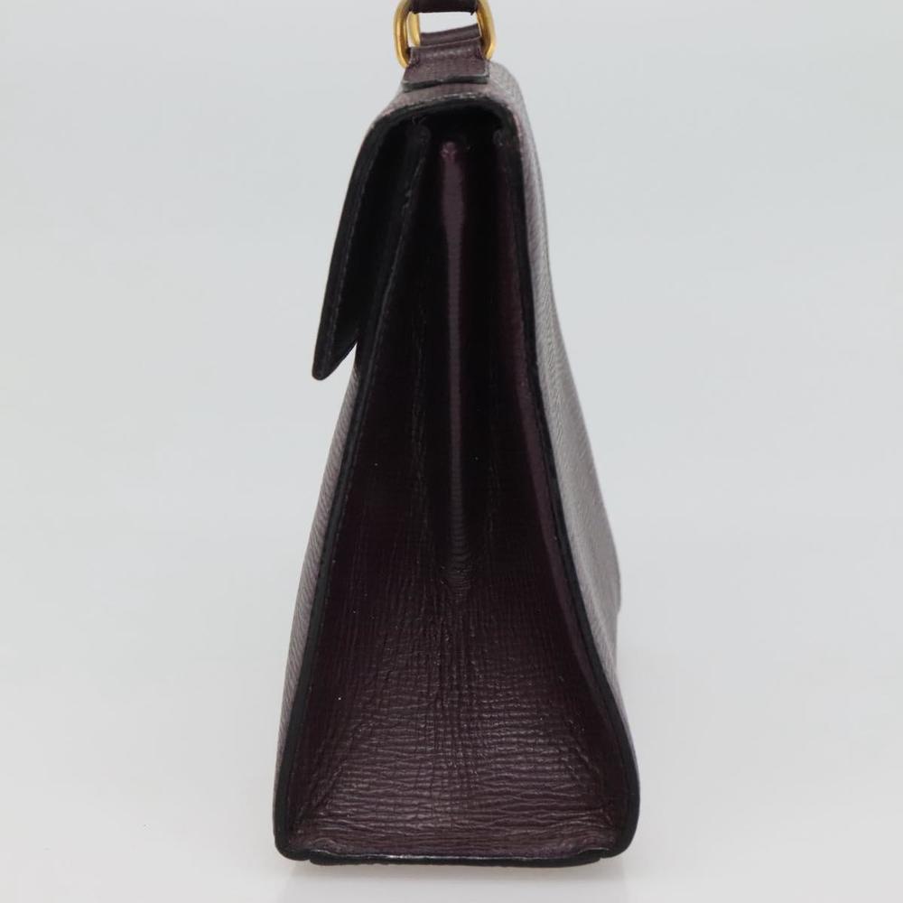 CELINE Hand Bag Leather Purple Auth 114282 - Picture 4 of 16